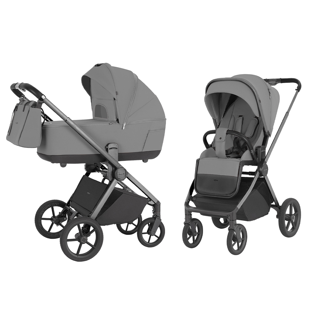 Коляска універсальна CARRELLO Ultra CRL-6527 2в1 Silk Grey